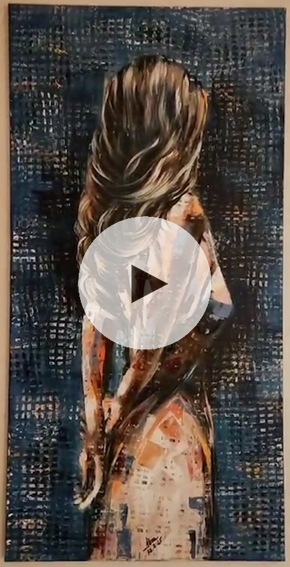 ArteDiAlina.com painting: Hands behind